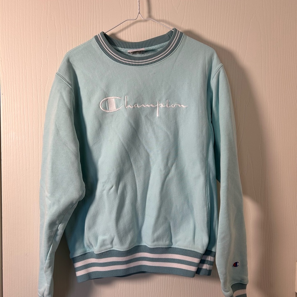 Champion Women's Light Blue Sweater